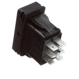 CLEVELAND 19993 ROCKER SWITCH DPDT WITH RED LAMP 125VAC LAMP 15A