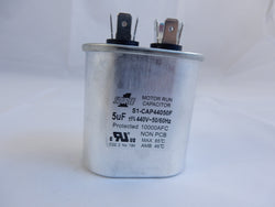 S1-CAP44050F SOURCE ONE SINGLE RUN CAPACITOR 5uF/440V FLAT