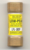 LPJ-30SP COOPER BUSSMANN LOW PEAK CLASS, FUSE, 30AMP, 600V, TIME DELAY, DUAL ELEMENT